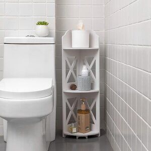 Corner Shelf Stand, Storage Organizer Great for Bathroom, Corner Shelf